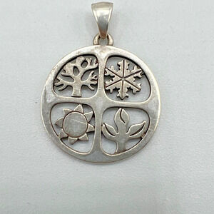 JAMES AVERY Retired Sterling Silver Four Seasons Charm Pendant